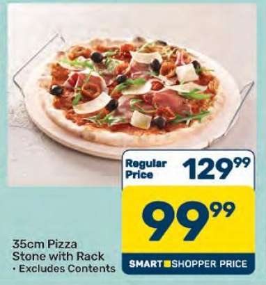 35cm Pizza Stone with Rack