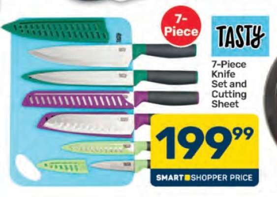 7-Piece Knife Set and Cutting Sheet