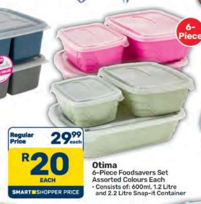 Otima 6-Piece Foodsavers Set