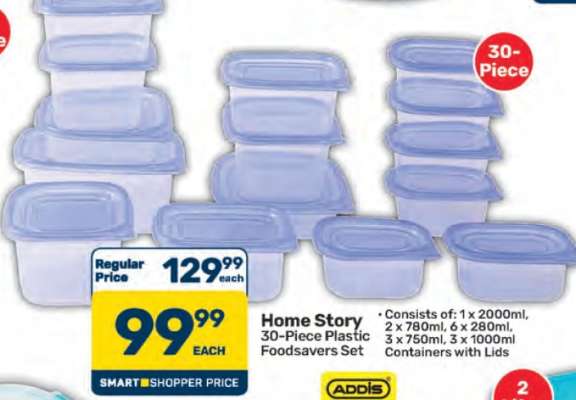 Home Story 30-Piece Plastic Foodsavers Set