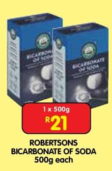 ROBERTSONS BICARBONATE OF SODA 500g each