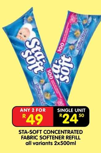 STA-SOFT CONCENTRATED FABRIC SOFTENER REFILL