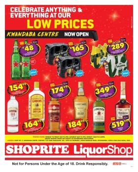 Shoprite - LiquorShop Deals Store Opening Kwandaba Centre