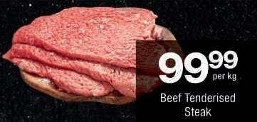 Beef Tenderised Steak