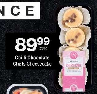Chilli Chocolate Chefs Cheesecake