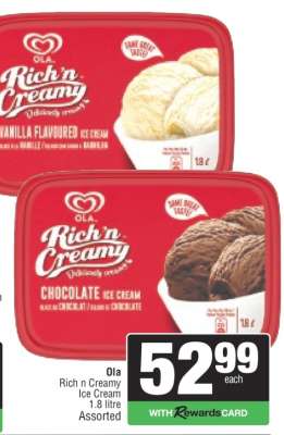 OLA Rich 'n Creamy Ice Cream