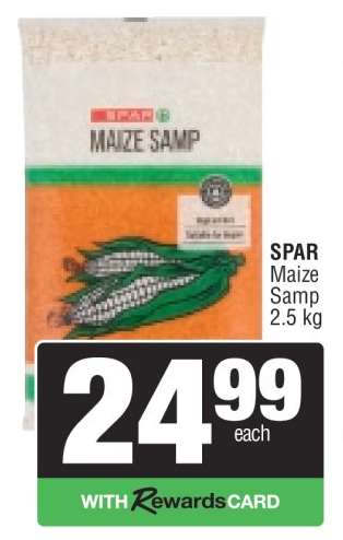 SPAR Maize Samp 2.5 kg