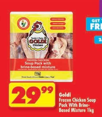 GOLDI FROZEN CHICKEN SOUP PACK WITH BRINE-BASED MIXTURE 1kg