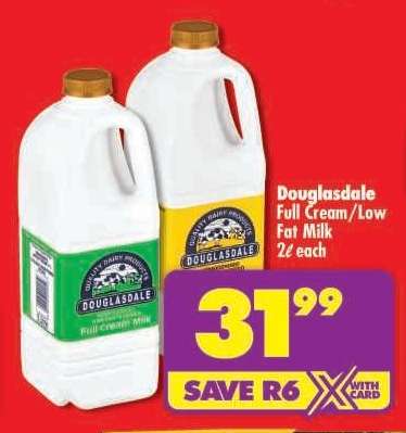 DOUGLASDALE FULL CREAM/LOW FAT MILK