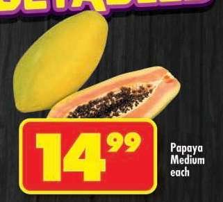 Papaya Medium each