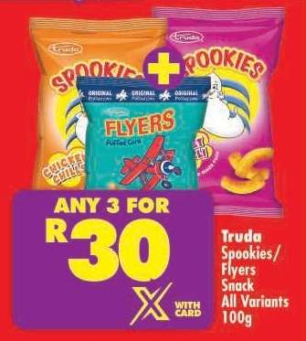 Truda Spookies/Flyers Snack All Variants 100g