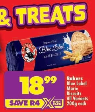 Bakers Blue Label Marie Biscuits