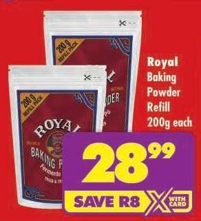 ROYAL BAKING POWDER REFILL 200g each