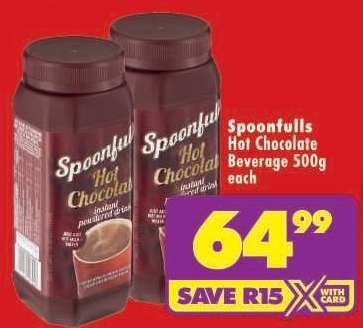 Spoonfulls Hot Chocolate Beverage 500g