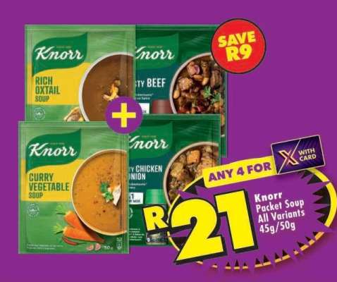 Knorr Packet Soup All Variants 45g/50g