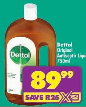 Dettol Original Antiseptic Liquid 750ml