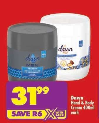 Dawn Hand & Body Cream 400ml