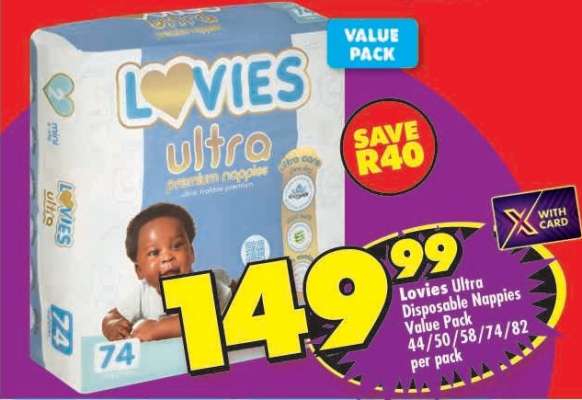 Lovies Ultra Disposable Nappies Value Pack