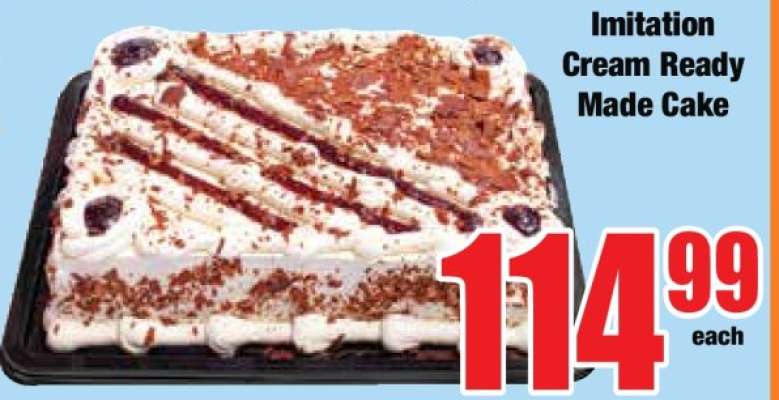 Imitation Cream Ready Made Cake