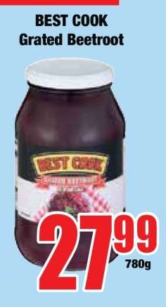 BEST COOK Grated Beetroot