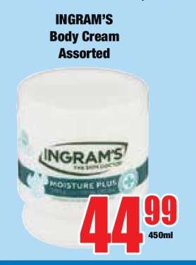 INGRAM’S Body Cream Assorted