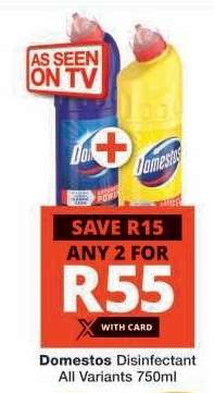 DOMESTOS DISINFECTANT