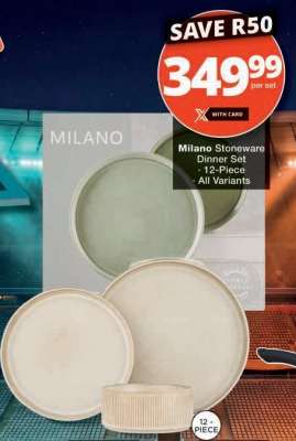 Milano Stoneware Dinner Set