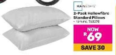 2-Pack Hollowfibre Standard Pillows