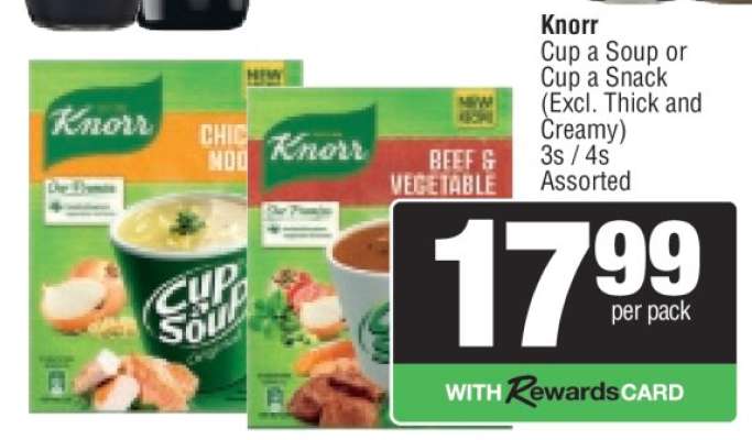 Knorr Cup a Soup or Cup a Snack