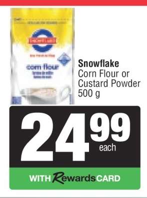Snowflake Corn Flour or Custard Powder