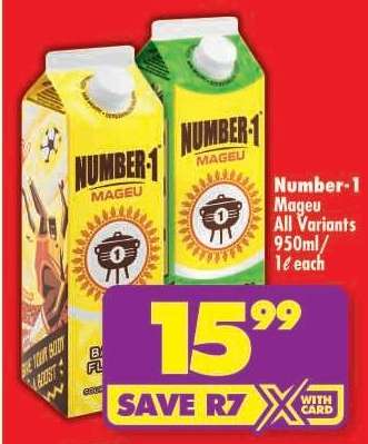 Number-1 Mageu All Variants 950ml