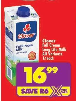 CLOVER Full Cream Long Life Milk