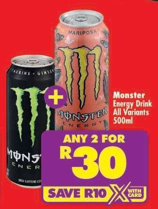 MONSTER ENERGY DRINK all variants 500ml