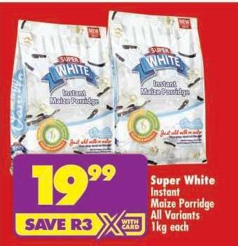 SUPER WHITE INSTANT MAIZE PORRIDGE