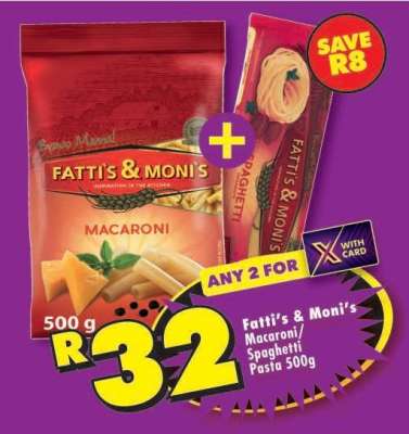Fatti's & Moni's Macaroni/Spaghetti Pasta 500g
