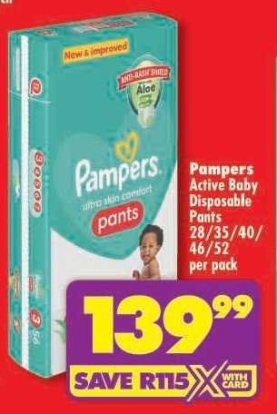 Pampers Active Baby Disposable Pants
