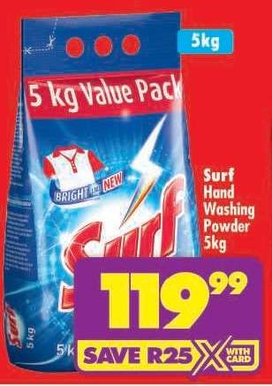 SURF HAND WASHING POWDER 5kg