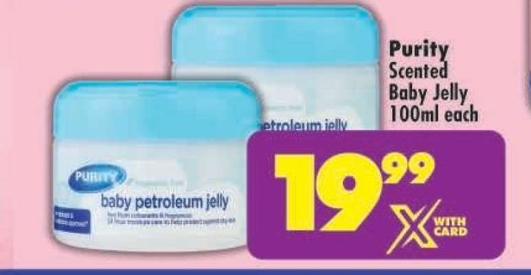 Purity Scented Baby Jelly 100ml each