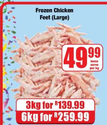 Frozen Chicken Feet (Large)