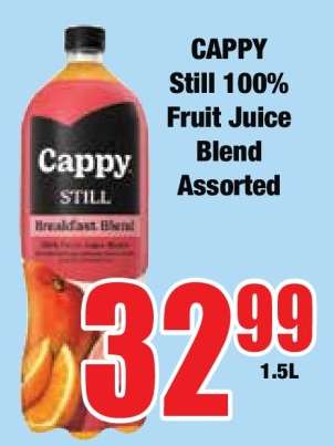 CAPPY Still 100% Fruit Juice Blend Assorted