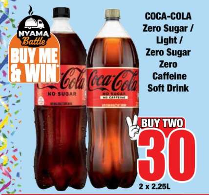 COCA-COLA Zero Sugar / Light / Zero Sugar Zero Caffeine Soft Drink