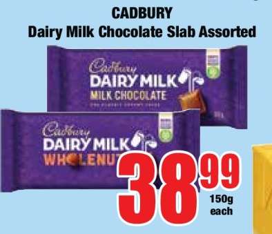 Cadbury Dairy Milk Chocolate Slab Assorted