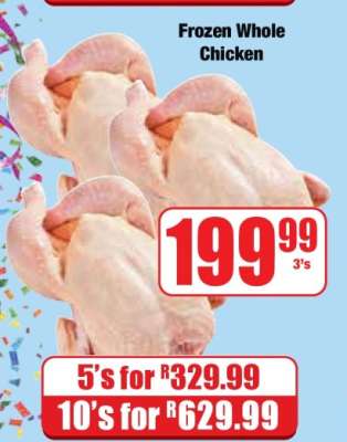 Frozen Whole Chicken