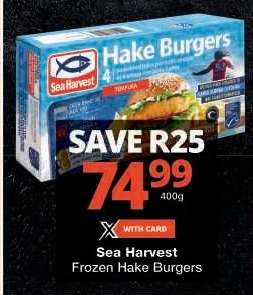 Sea Harvest Frozen Hake Burgers