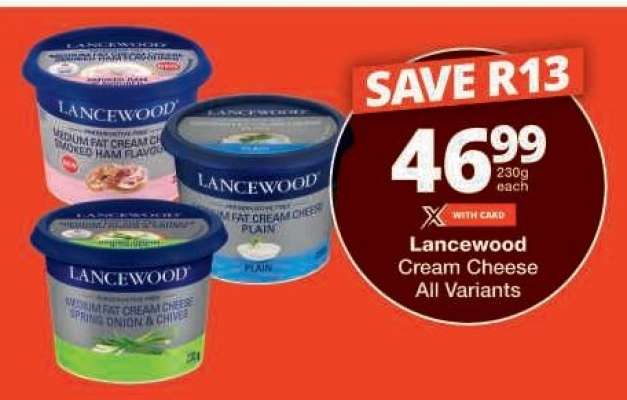 Lancewood Cream Cheese All Variants