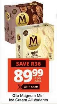 Ola Magnum Mini Ice Cream All Variants