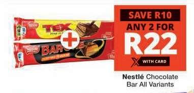Nestlé Chocolate Bar All Variants