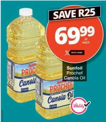 Sunfoil Prochef Canola Oil