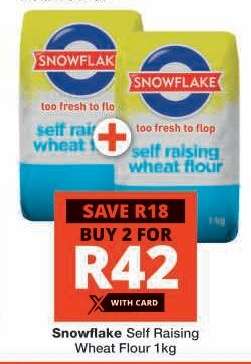 Snowflake Self Raising Wheat Flour 1kg