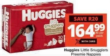Huggies Little Snugglers Preemie Nappies